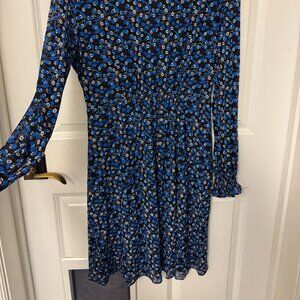 Cabi Casual Cocktail Dress, Royal Blue Pattern, Medium